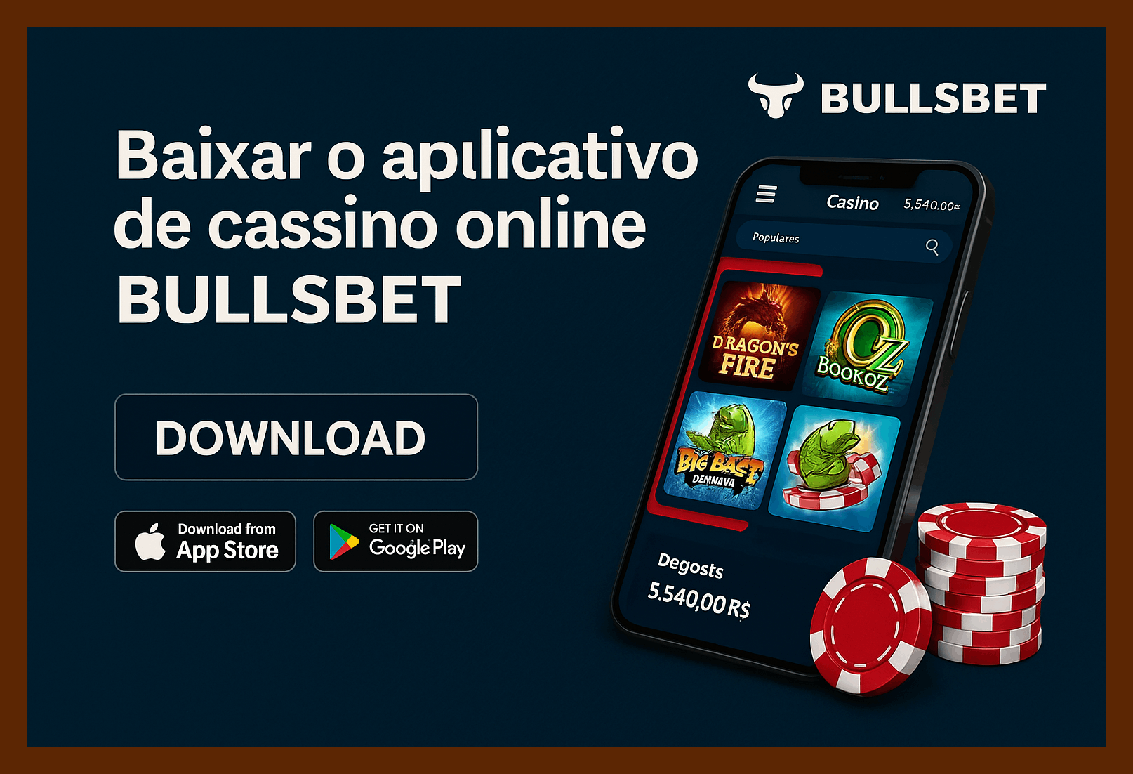 Baixar o BULLSBET Cassino App